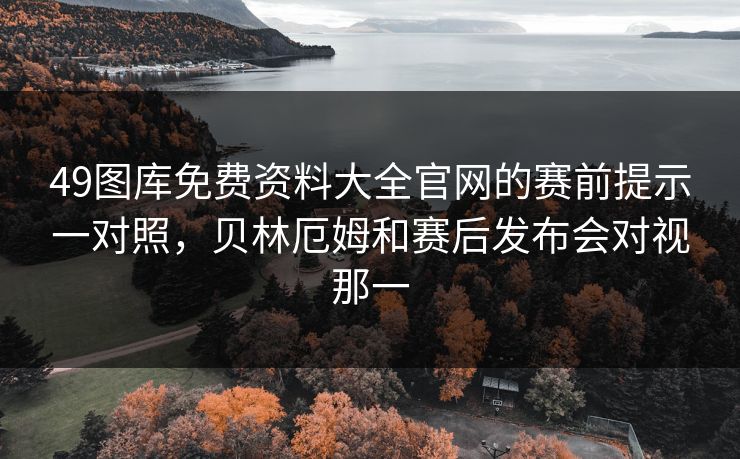 49图库免费资料大全官网的赛前提示一对照，贝林厄姆和赛后发布会对视那一